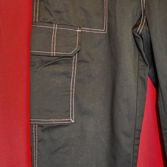 True Religion Women's Military SN Cargo Pants Jet Black Size 28 - Picture 8 of 14